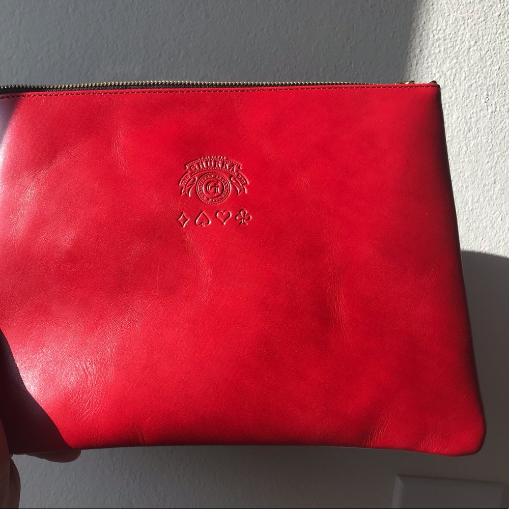 Ghurka leather tote bag